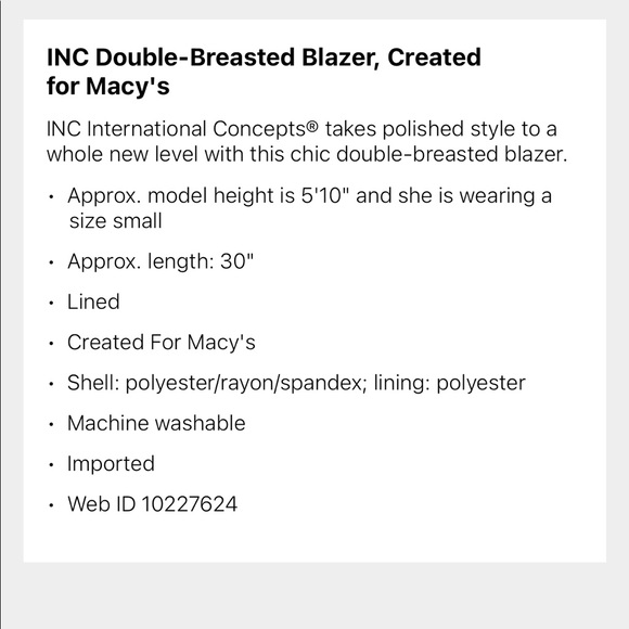 INC Blazer - Picture 3 of 4